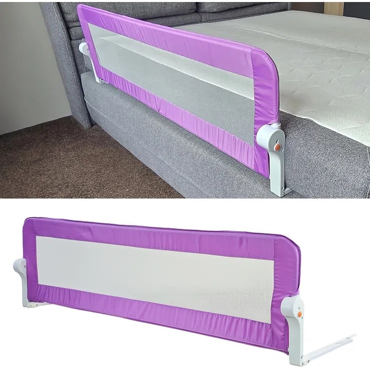 Premium Baby Bettgitter Rausfallschutz Pink 150x43cm