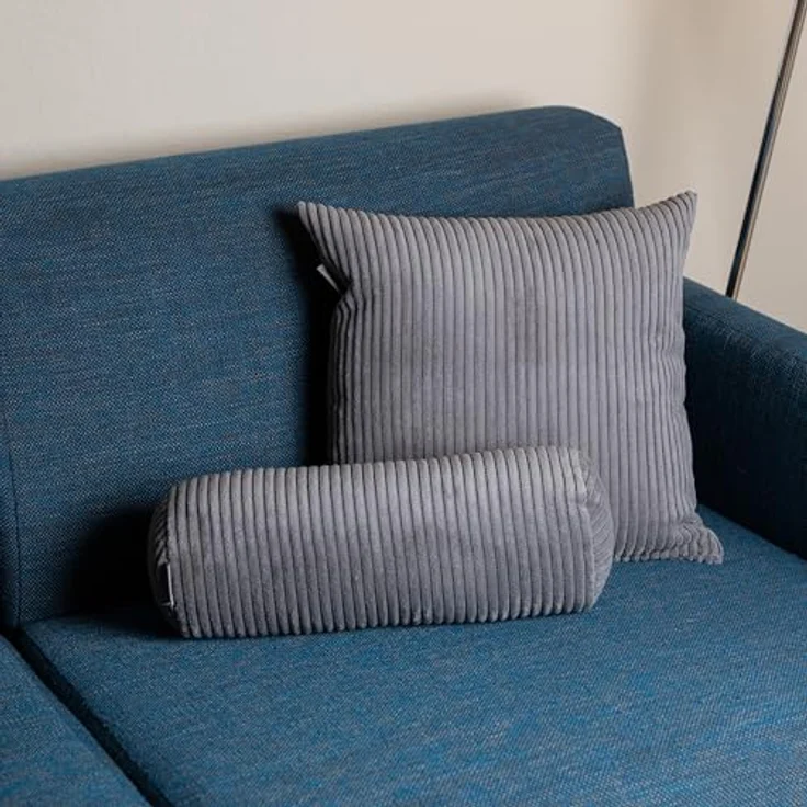 Herlag Nackenrolle Kissenrolle ELLA, 65x20cm oder 40x15cm, 4 Farben, Wohnzimmer, Schlafzimmer – Bild 3