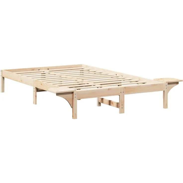 vidaXL Bettrahmen Natur 120 x 200 cm Massives Kiefernholz 873190 – Bild 7