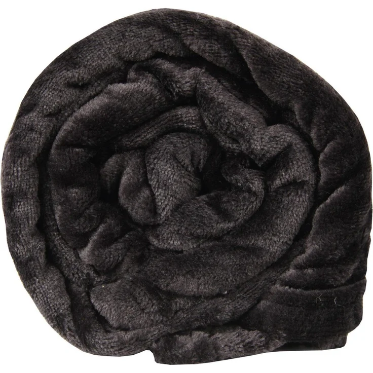 Kuscheldecke "Celina" Schwarz 80x120 cm – Bild 9