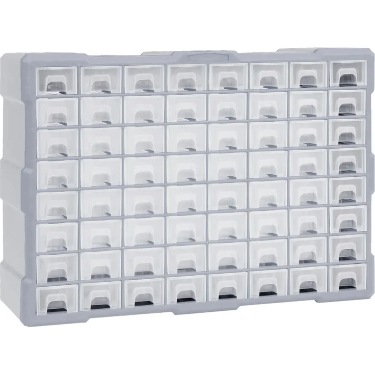 vidaXL Multi-Schubladen-Organizer mit 64 Schubladen 52x16x37,5 cm 147580 – Bild 1