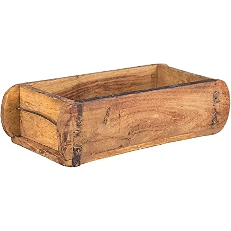 BigDean Holzkiste Ziegelform Vintage Unikat aus recyceltem Altholz – Rustikale Deko-Box (Set, 2 St, Ziegelform), Vintage recycling Ziegelform, Unikat – Bild 3