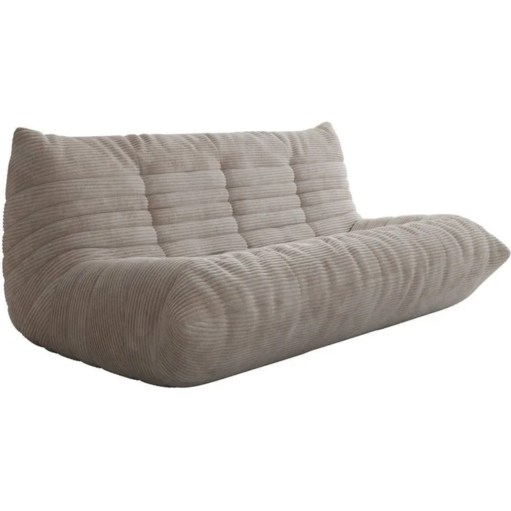 Luxusbetten24 Sofa Designer 3 Sitzer Sofa Calmo, mit weichem Cordbezug