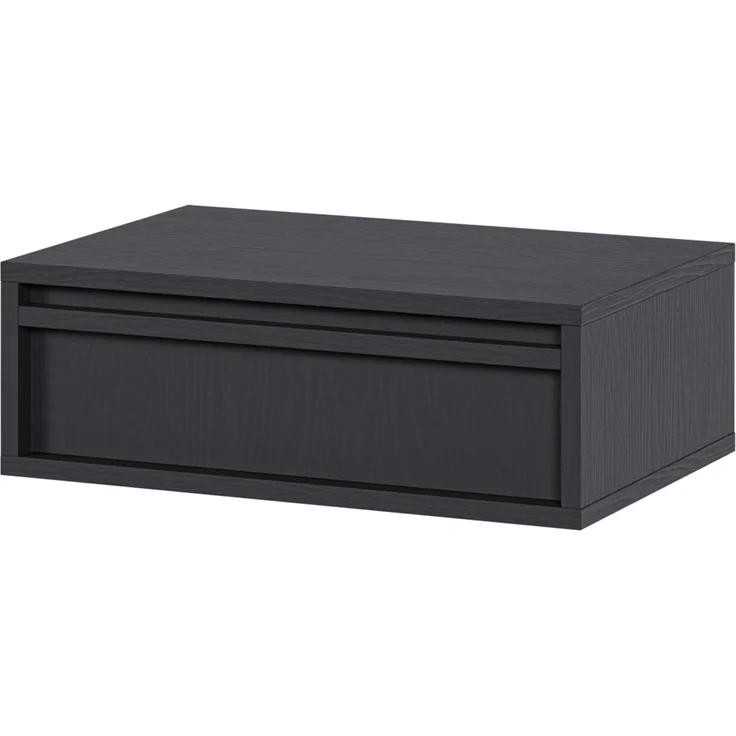 Selsey 'Evo' Nachtkonsole mit Schublade, schwarz, ca. 17 x 50 x 34 cm – Bild 1