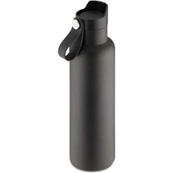 Weis 12692 Edelstahl Trinkflasche vakuumisoliert 1000ml schwarz – Bild 2