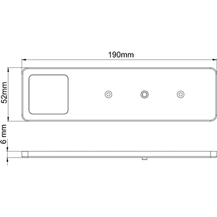 kalb LED Unterbauleuchte LED Unterbauleuchte Solid2, SET silbergrau, mech. Schalter, 3W, 3er Set neutralweiß, warmweiß/neutralweiß – Bild 5