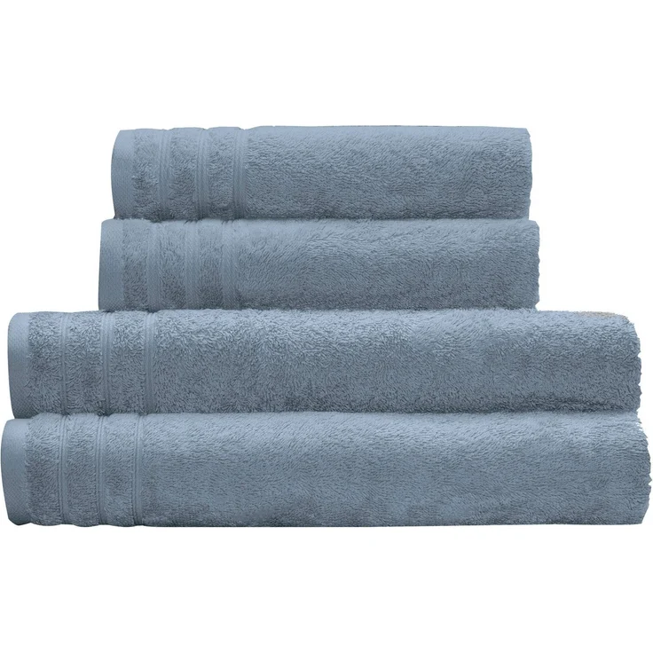 Kleine Wolke Handtuch Set Royal, 4 Stück (2 Handtücher 50/100 cm + 2 Duschtücher 70/140 cm), Frottier (Set, 4-St), Uni Farben, mit Bordüre, weich, in verschiedenen Sets erhältlich – Bild 3