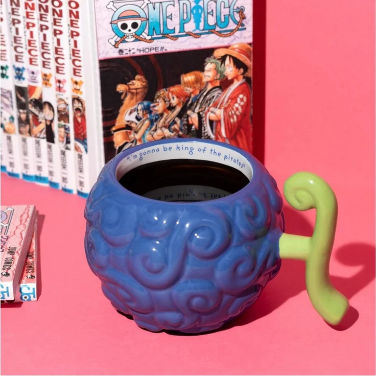 Grupo Erik Kaffeetasse Tasse One Piece Manga Gum Gum Fruit Teetasse - Keramik Kaffeebecher Groß 16 x 10 x 12,5 cm - Becher Tasse 500ml - Offizielle Lizenz One Piece Anime Merch Geschenke Deko – Bild 3
