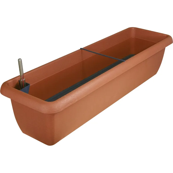 Geli Bewässerungsblumenkasten Aqua Andalucia 80 cm terracotta