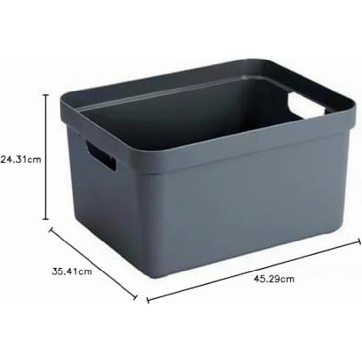 Sunware Aufbewahrungsbox Sigma Home 45,3 x 35,4 cm 32 L anthrazit – Bild 4