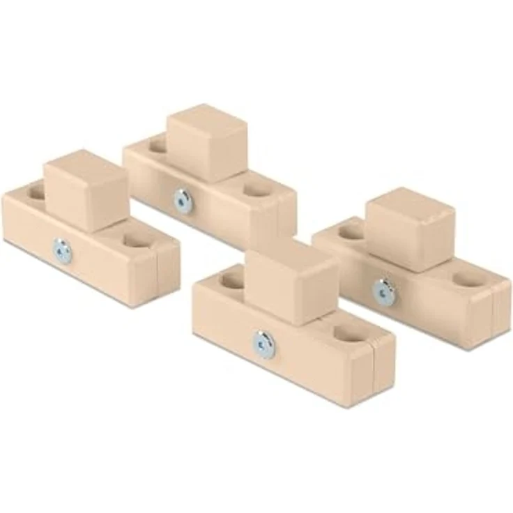 babybay Verbindungsbacken zum Laufstall passend für Modell Original, Midi, Maxi und Boxspring, beige lackiert – Bild 1