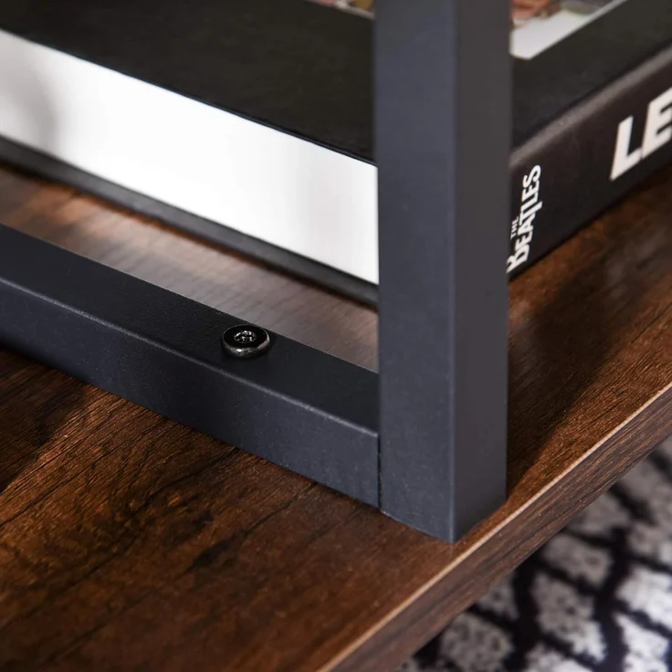 HOMCOM Couchtisch Couchtisch im industriellen Stil – Bild 7