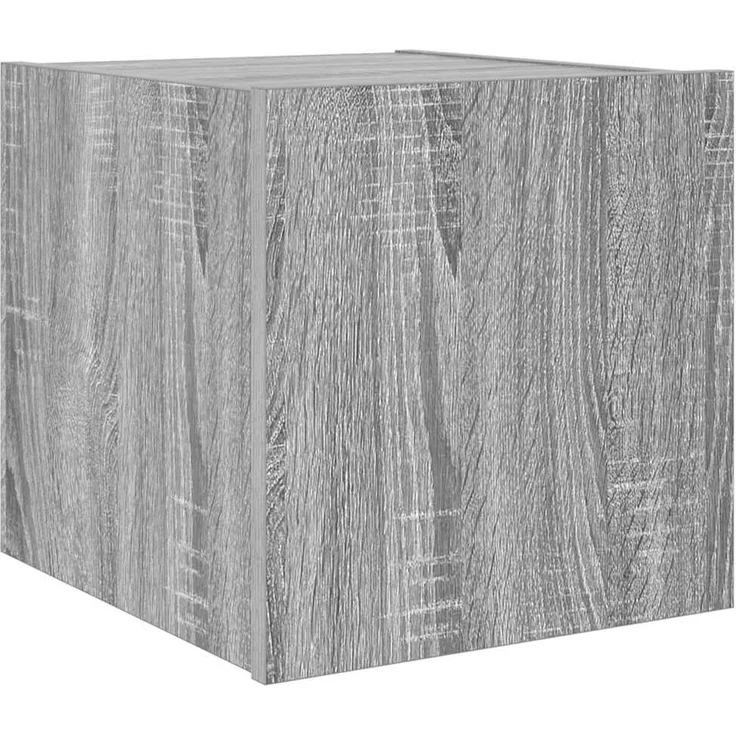 TV-Wandschrank, Fernsehschrank mit LED-Leuchten Grau Sonoma 30,5x35x30 cm – Bild 3