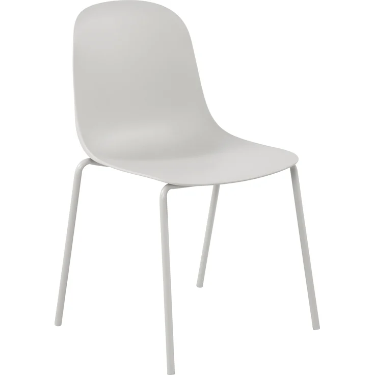 CLP 4er Sitzgruppe Mindin Set 1 Tisch 4 Stapelstühle wetterfest UV-beständig,hellgrau – Bild 6