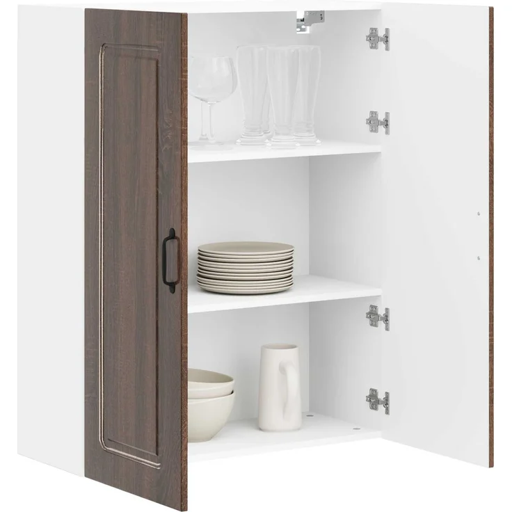 Hängeschrank, Küchenschrank Braun Eichen-Optik 80 x 31 x 100 cm – Bild 3
