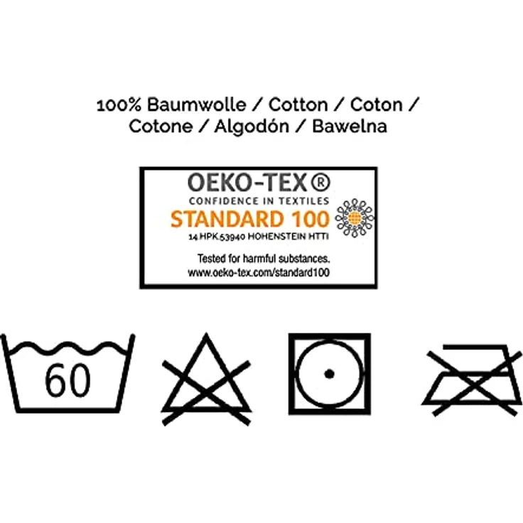 Zollner Duschtücher, 3er Set, anthrazit, 70x140 cm, 100% Baumwolle, Oeko-Tex® Standard 100, saugfähig und weich – Bild 6