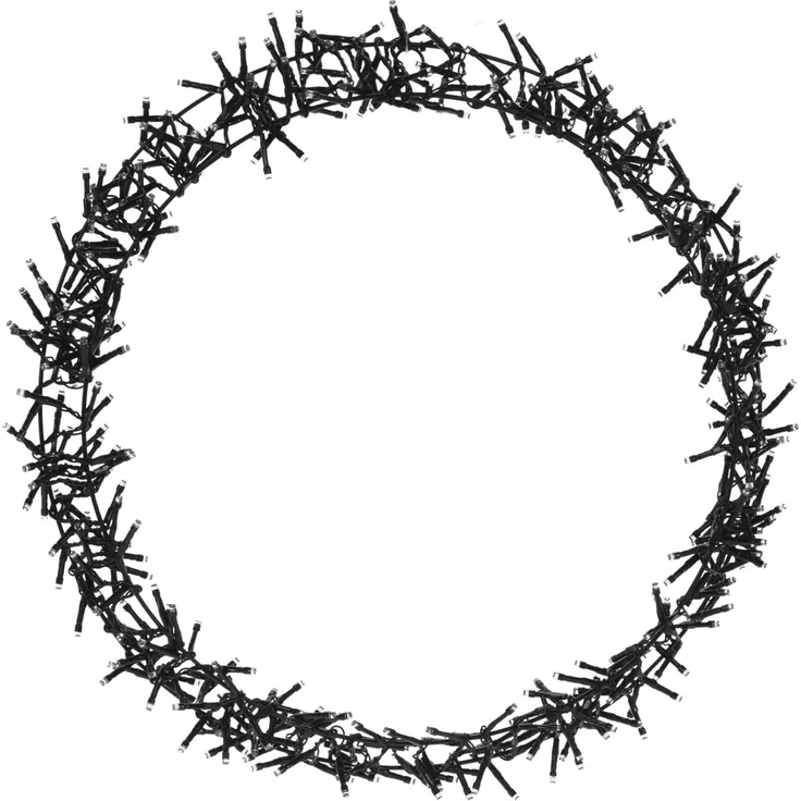 Mojawo Lichtervorhang Türkranz 400 LED Tischdekoration LED Kranz Ø48cm IP44 Außenbeleuchtung – Bild 4