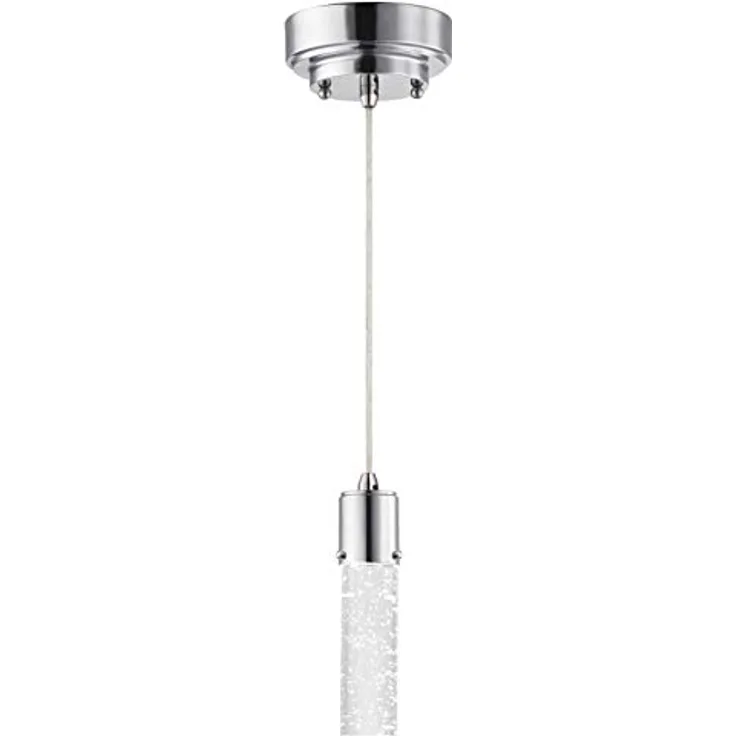 Westinghouse Cava, LED-Hängeleuchte mit Bubble-Glas und chromfarbenen Details