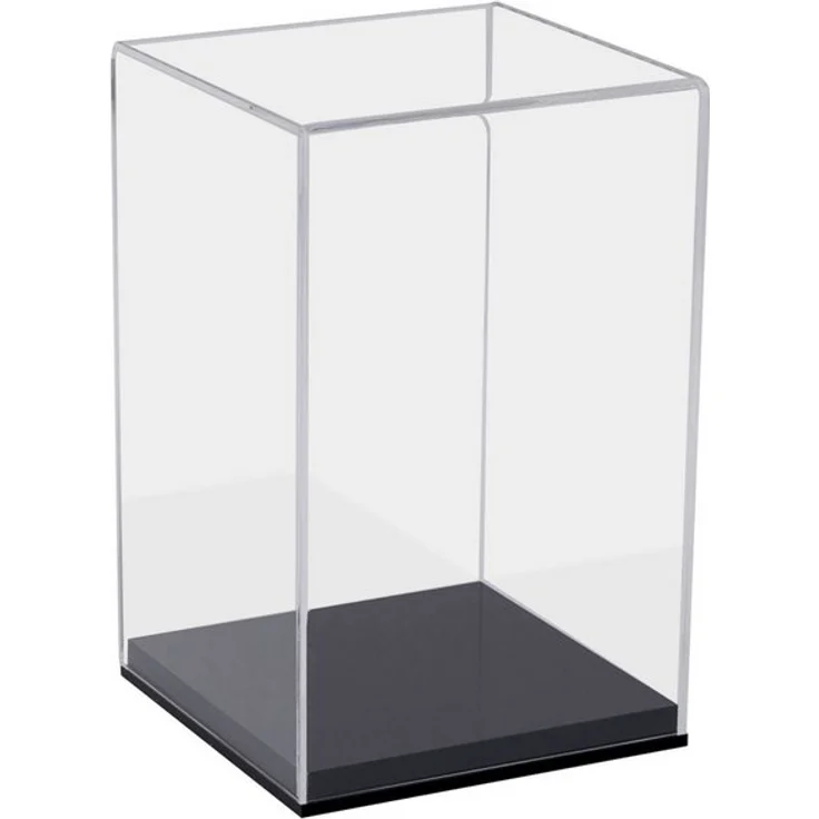 HMF Vitrine elegante Acryl Vitrine, Ausstellungskasten für Sammelstücke Schaukasten für Modellautos, Figuren, 14 x 14 x 22 cm, transparent – Bild 4