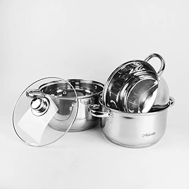 Maestro Maestro 6-teiliges Kochgeschirr-Set 2L 3L 4L MR20206M – Bild 5