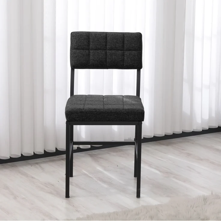 Skye Decor 'Dubai - Anthracite' Stuhl, Anthrazit, 40 x 82 x 40 cm – Bild 2