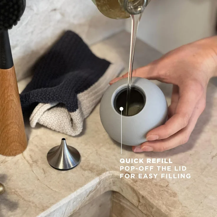 Eva Trio Seifenspender Ø8 cm Marble grey – Bild 5