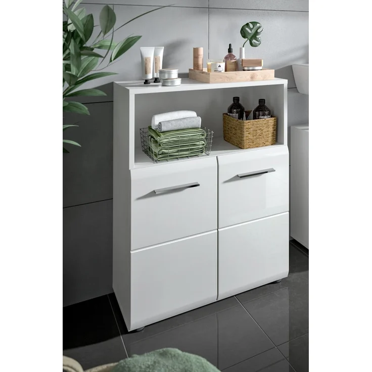 Badezimmer Kommode Cover in weiß Hochglanz 60 x 80 cm – Bild 5