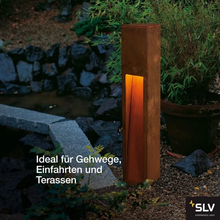 SLV No. 229411 RUSTY SLOT 80 eisen gerostet E27 max. 11W IP44 – Bild 5