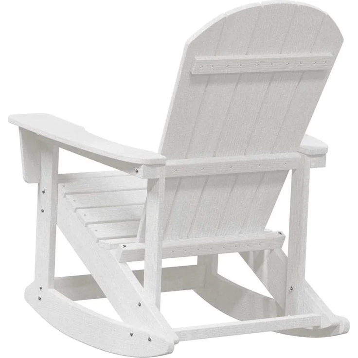 vidaXL Adirondack-Schaukelstuhl Weiß 92 x 73,5 x 92 cm HDPE 42006625 – Bild 5