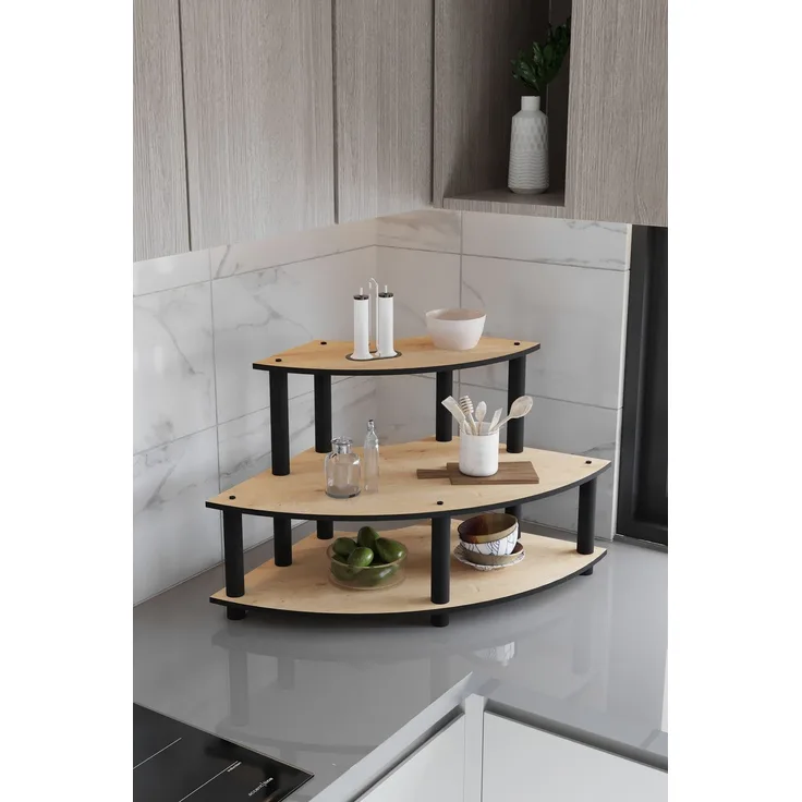 Skye Decor 'Countertop - Oak' Küchenregal, Eiche, 70 x 38 x 42 cm