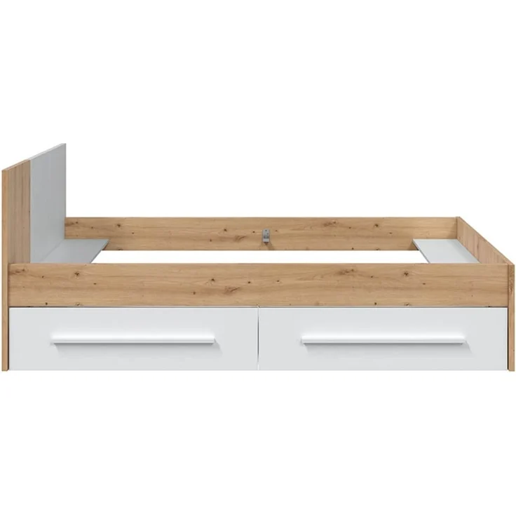 Jugendzimmer-Set >NOA< in Nodi-Eiche/Artik-Weiß - 196x77x92 (BxHxT) – Bild 3