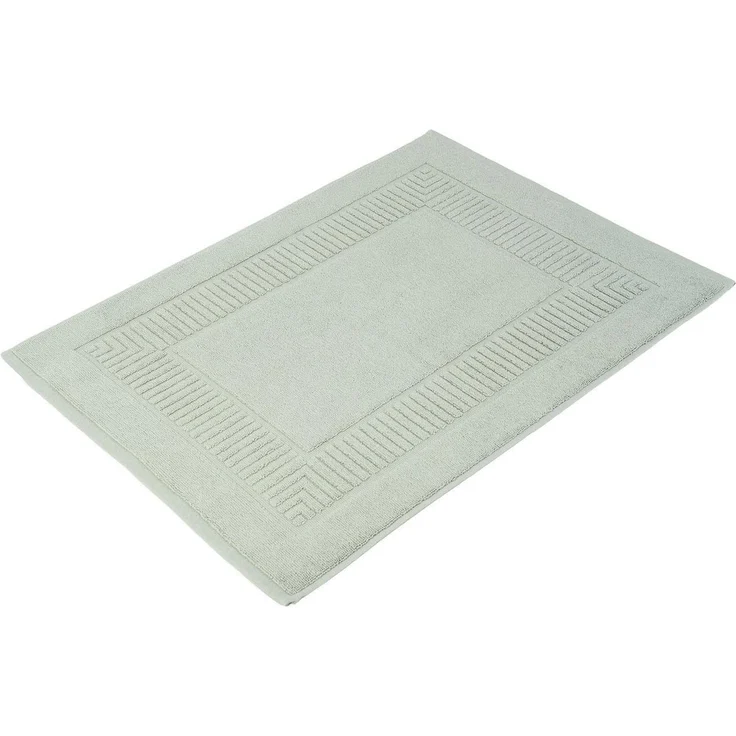 Gözze Badematte BIO Frottier, Höhe 7 mm, beidseitig nutzbar, fußbodenheizungsgeeignet, Baumwolle (Bio-Baumwolle), rechteckig, Badvorleger, Frottier-Qualität, mit Bordüre – Bild 1