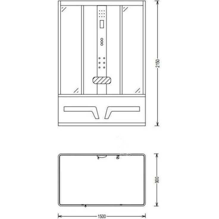 XXL Luxus LED Dampfdusche inkl. Whirlpool Duschtempel Komplettdusche OZON-2024 – Bild 3