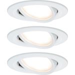 Paulmann No. 93485 Einbauleuchte LED Coin Nova rund 6W Weiß matt 3-Stufen dimmbar
