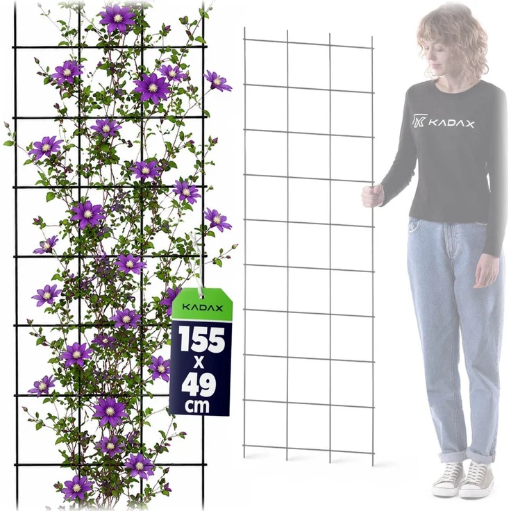 KADAX Gartenpergola, Metallträger für Pflanzen, Rosen, Blumen, Gitter, 45x150 cm – Bild 1