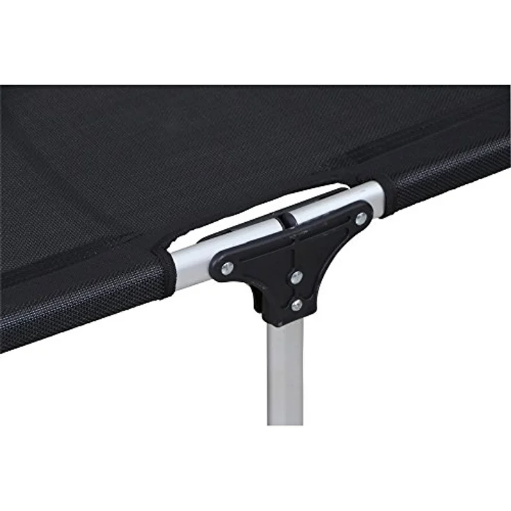Siena Garden Sole Sonnenliege Aluminium silber mit Textilbezug schwarz 357891 Klappliege – Bild 8