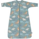Jollein Schlafsack Baby - Roarsome - 110 cm - Baumwolle - 2.0 bis 3.0 TOG - Abnehmbare Ärmel - Oeko-TEX Zertifiziert - Baby Schlafsack - Dino Print
