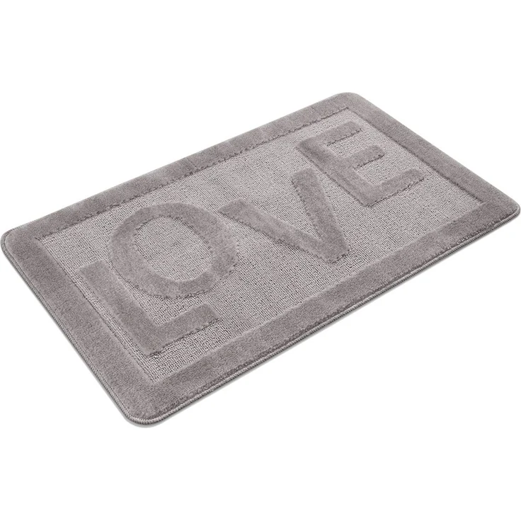 Mijolnir 'Love - Grey' Badematte, Grau, 60 x 100 cm – Bild 7