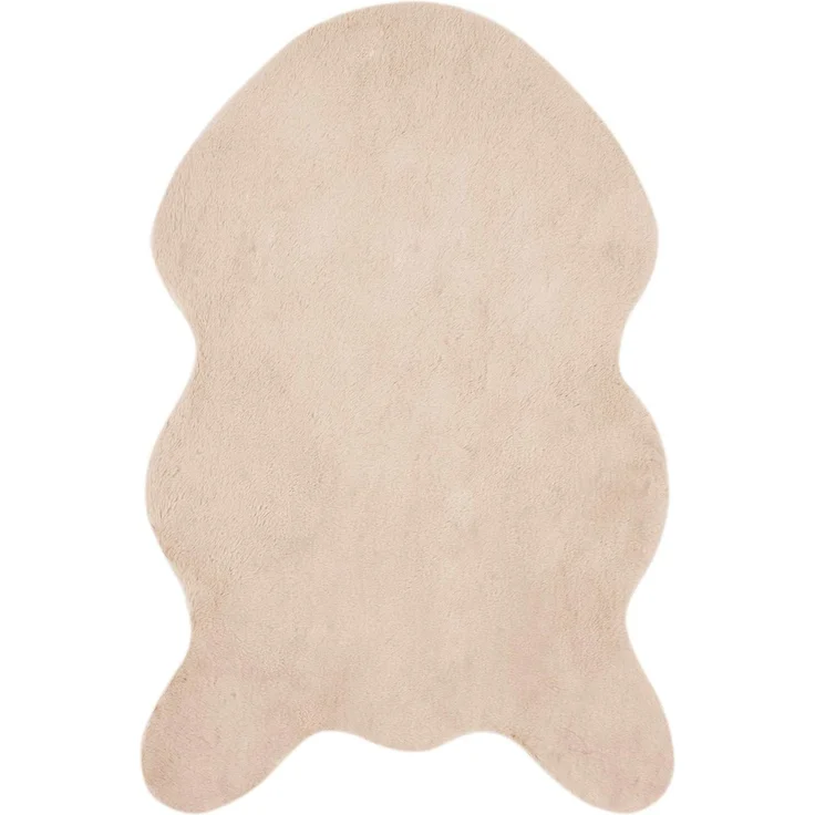 vidaXL Rutschfester Kunstfellteppich Olite Taupe 60x90 cm Polyester 42021761 – Bild 2
