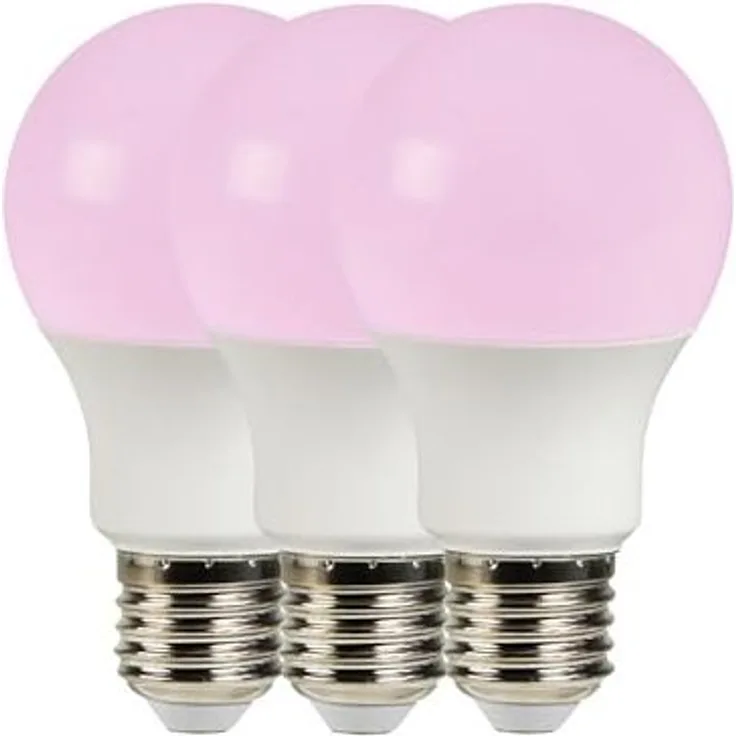 Nordlux Smart Home RGB LED Leuchtmittel E27 A60 3er Set 806lm 2200K-6500K 8W 80Ra 240° 6 x 6 x 10,9 cm App Steuerbar