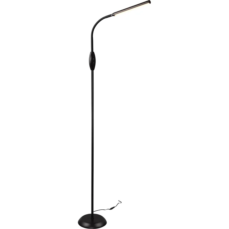 LED Stehleuchte, schwarz, Touchschalter, flexibel, H 145 cm – Bild 2