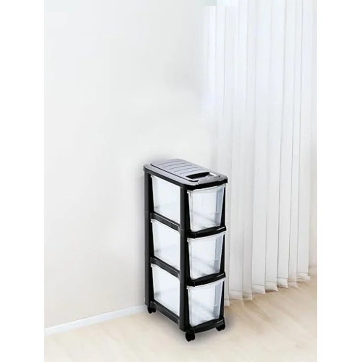 Mondex Schubladen Rollcontainer Turm Wagen Wäschesortierer schmal – Bild 2