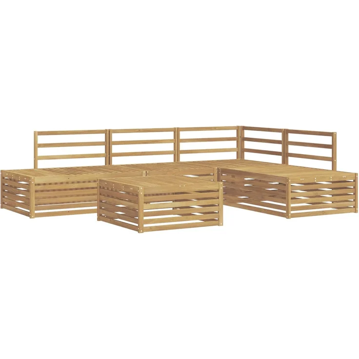 vidaXL 6 stk. Outdoor-Sofagarnitur Weiß 3391119 – Bild 2