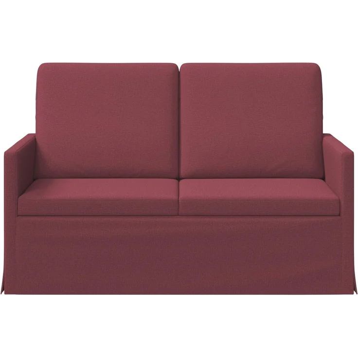 vidaXL 2-Sitzer Sofa Weinrot 130 x 81 x 82 cm Stoff 42041043 – Bild 3