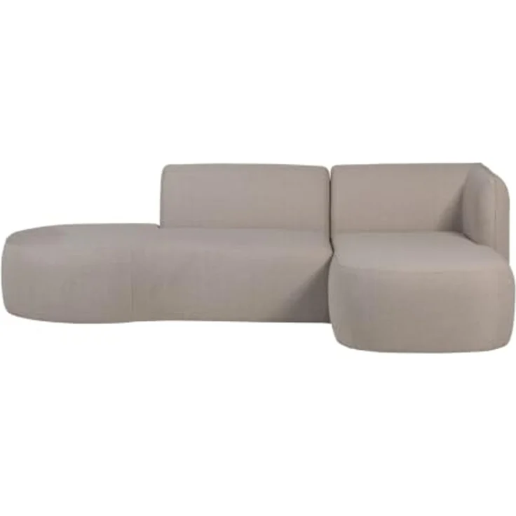 Gartenecksofa Chaiselongue Chios - Polyolefin-Stoff Beige, Rechts – Bild 1