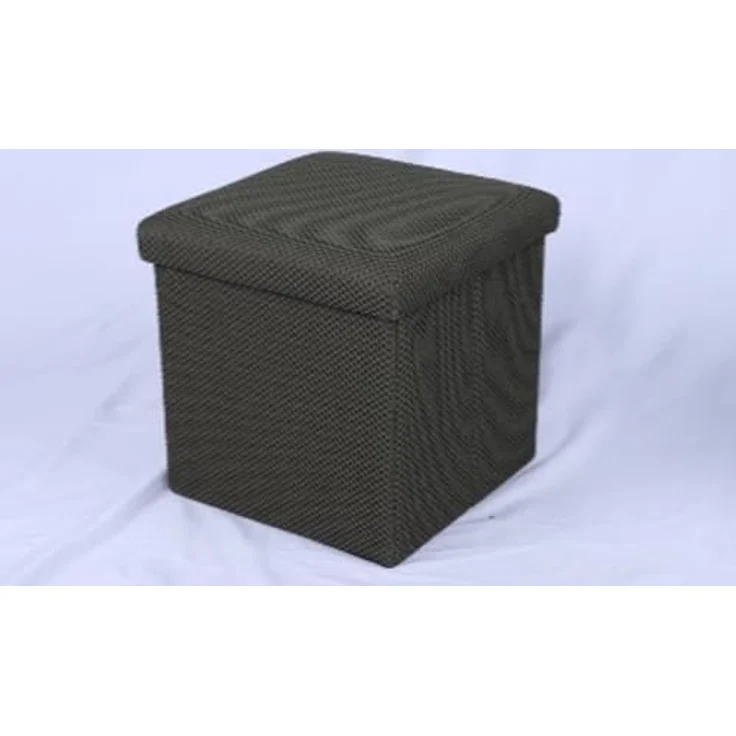 HOME DECO FACTORY, HD0507, Faltbare Ottoman-Truhe, modernes Design, multifunktional, praktische Aufbewahrung, optimaler Komfort, einfache Wartung, Khaki, 38x38 cm – Bild 11