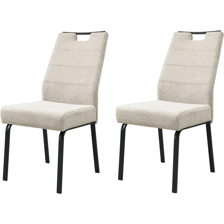 HELA 4-Fußstuhl ELVAS (Set, 2 St), XL-Sitzbreite, mit Federkorb, 140kg belastbar – Bild 1