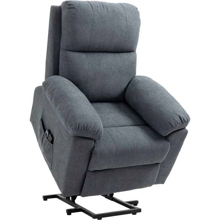HOMCOM Massagesessel mit Aufstehhilfe, Pflegesessel mit Aufstehhilfe, 8 Vibrationsmotoren, inkl, Fernbedienung, grau--Grau--89x99x103cm--YOUDENOVA – Bild 1