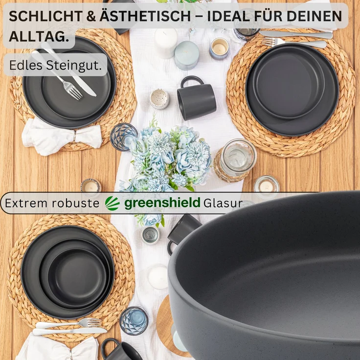 SÄNGER Steingut Pastaschalen Leeds Nightsky 6 teilig – Bild 3