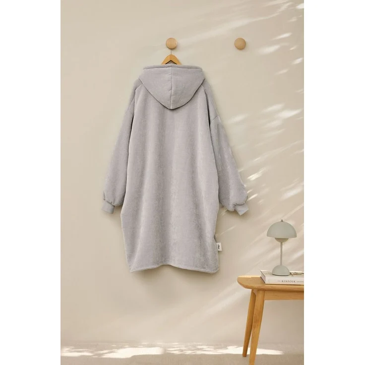 Wohndecke s.Oliver Lounge Hoodie, s.Oliver, mit Kapuze, Ärmeln und Tasche – Bild 2